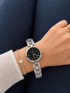 Fossiil Kerrigan Silver Black Dial