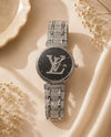 Louii_s Vuitton Tash Silver-Black