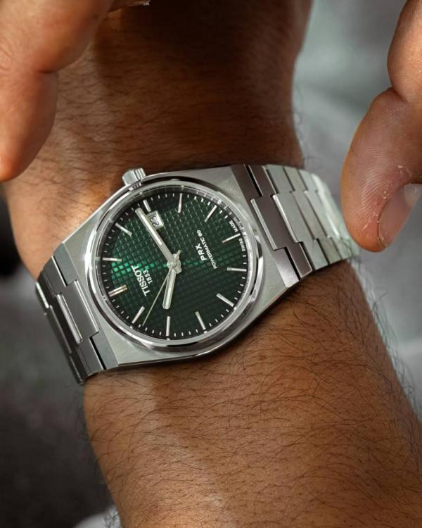 Tissoo_t 1853 Prx Automatic Top Quality Silver-Green