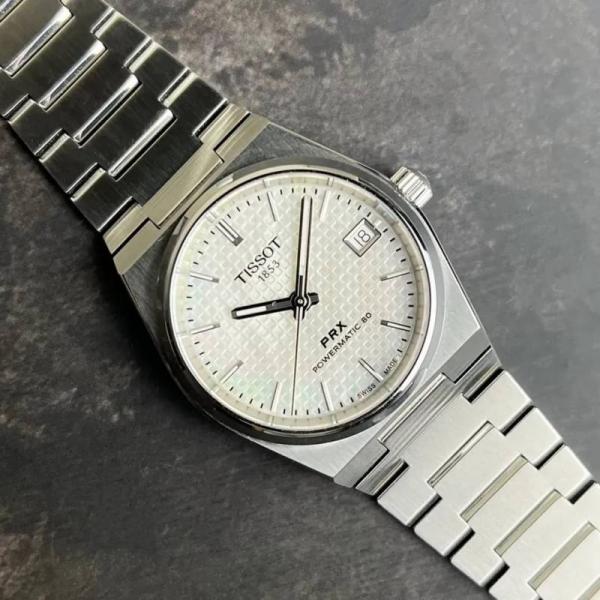 Tissoo_t 1853 Prx Automatic Top Quality silver white