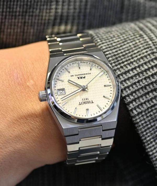 Tissoo_t 1853 Prx Automatic Top Quality silver white