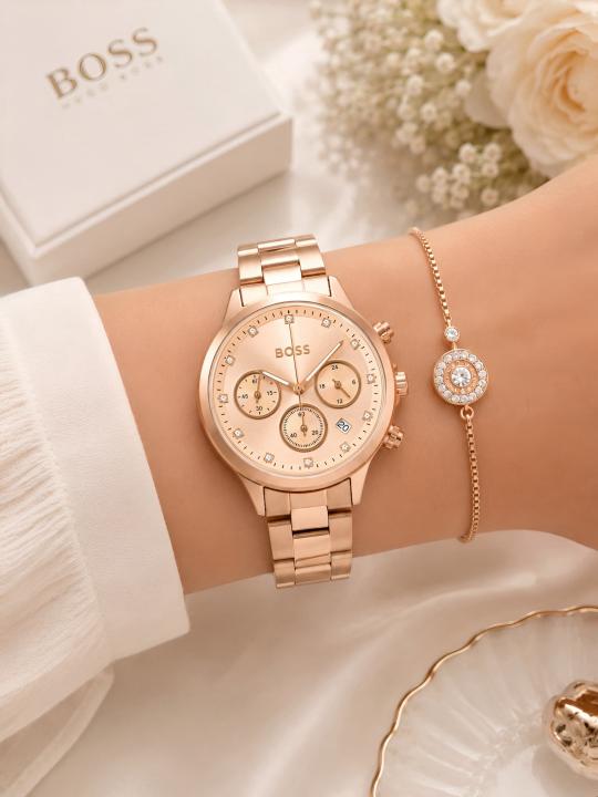 Boss Hera Crystal Chronography For Her