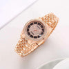 Rolee_x Ladies Crystal Date Just Quartz Rose-Gold Marhoon