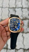 Coruu_m  luxury skeleton automatic Similar to the Admirals Cup Challenge series  automatic skeleton Back opne  premium silicone  (Rabar)
