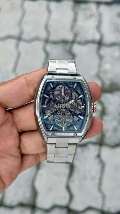 Richarr_d mille skeleton  automatic movement premium stainless steel