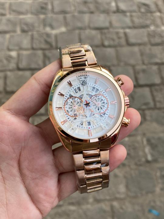 tag heuee_r  Carrera Eiffel Tower Edition quarz movement chronograph all working  premium stainless steel