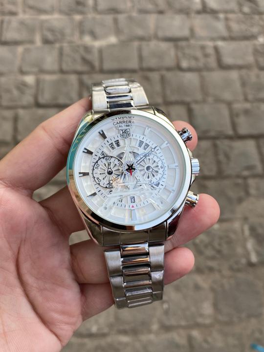 tag heuee_r  Carrera Eiffel Tower Edition quarz movement chronograph all working  premium stainless steel