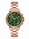 Michael l Kors Maren Rosegold Green