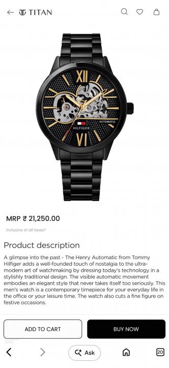 Tommy Hilfigee_r Automatic Skeleton Japan