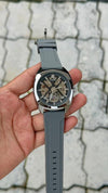 Fossii_l Everett  Automatic movement skeleton dial premium silicone strap
