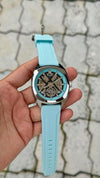 Fossii_l Everett  Automatic movement skeleton dial premium silicone strap