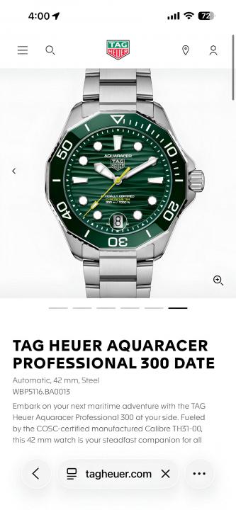 Tag_g Aquaracer Professional 200 Date Automatic Taitanum mate zik zake line