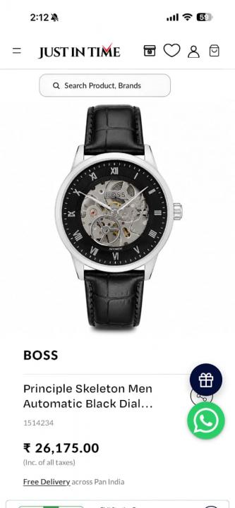 Boss Principal Skeleton Auto Watch
