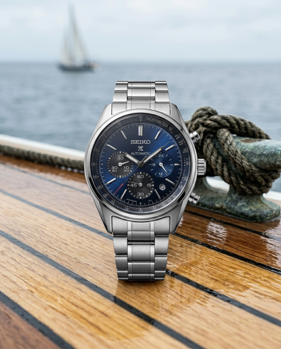 Seiko Prospex Chronograph Silver-Blue