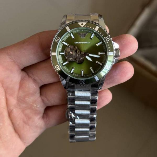 Emporio Arma Automatic Silver Green (Open back)