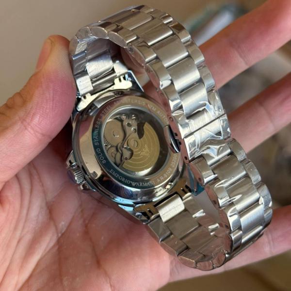 Emporio Arma Automatic Silver Blue (Open back)