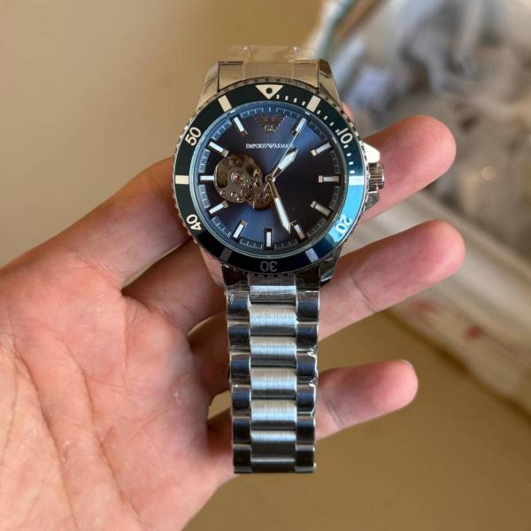 Emporio Arma Automatic Silver Blue (Open back)