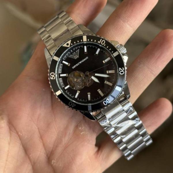 Emporio Arma Automatic Silver Black (Open back)