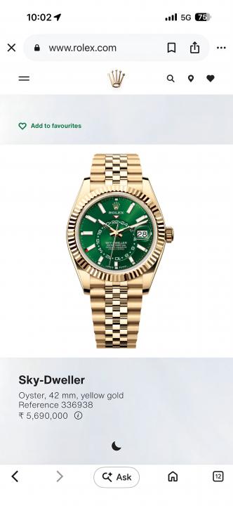 Rolee_x Sky Dweller Japan