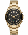 Armaani Exchange 100 Meters Golden Black Dial