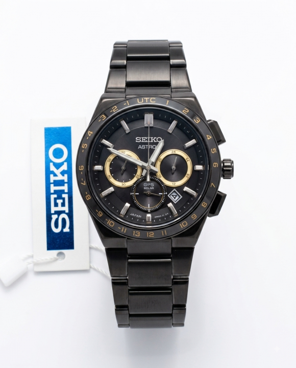 Seiko Astron Full Black Gold Chorno