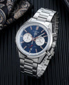 Tag heuuer Carrera white  Chronograph silver blue