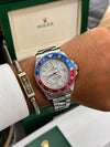Roleex Oyster Perpetual GMT Master 2 Silver Pepsi
