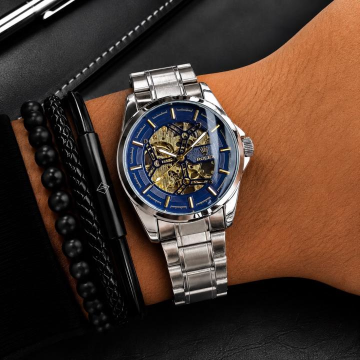Rolee_x Automatic Silver Blue