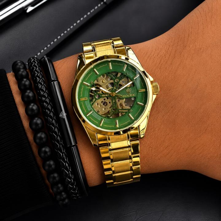 Rolee_x Automatic Gold Green