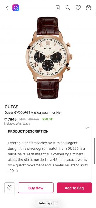 Guess Hendrix Brown Leather