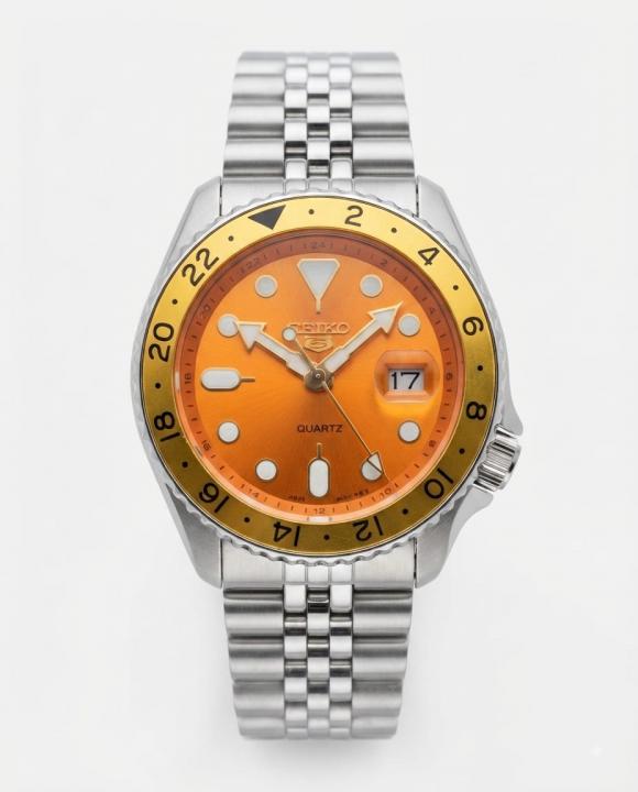 Seiko Gmt Master sliver Orange Dial
