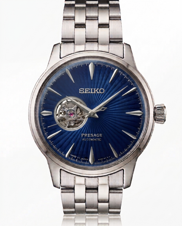 Seiko Presage silver Blue Dial
