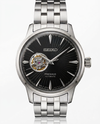 Seiko Presage silver Black Dial