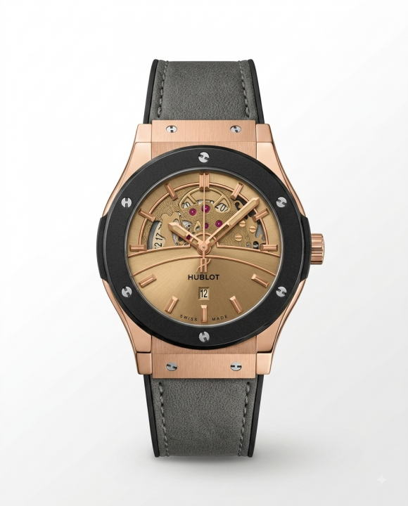 Hublot Big Bang Tourbillon Gray Leather