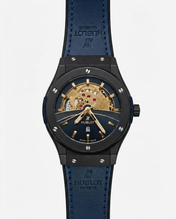 Hublot Big Bang Tourbillon Blue Leather