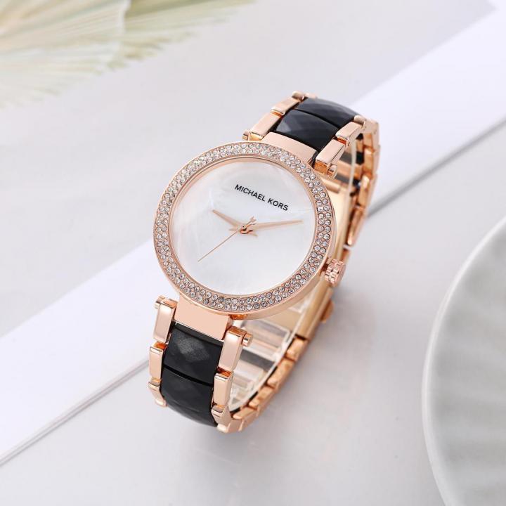 Michael_l Kors  Parker Pave Black-White