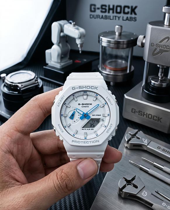 Casio G- Shock GA-2100HDS-7A white