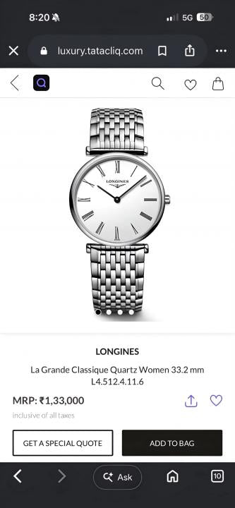 Longinee_s La Grande Classic Japan Watch For Her