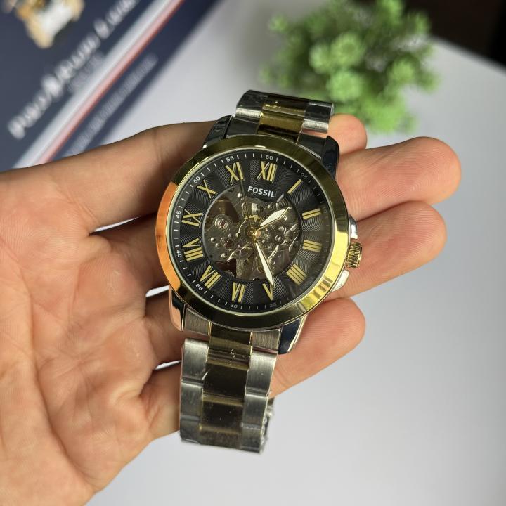 Fossiil Grant Automatic (Back open) AAA Stainless Steel