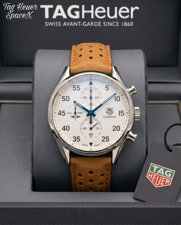 Tag Heuee_r Carrera Calibre 16 Chronograph Brown-Silver