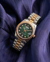 Rolee_x Oyster Perpetual Day Date Diamond 2Ton Copper - Green