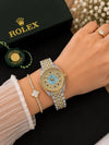 Roleex Women Date Just Diamond Premium Quality