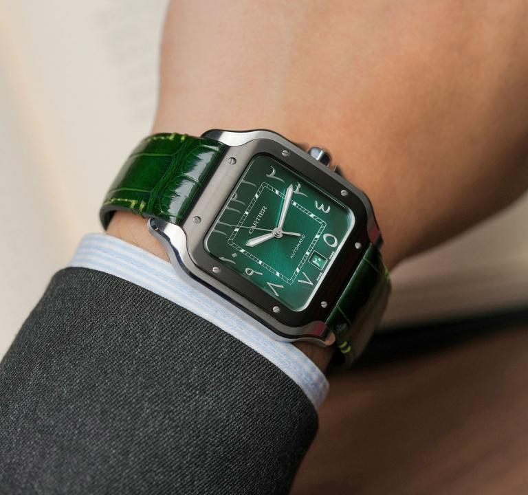 Cartiie_r Santos Automatic full green arabic