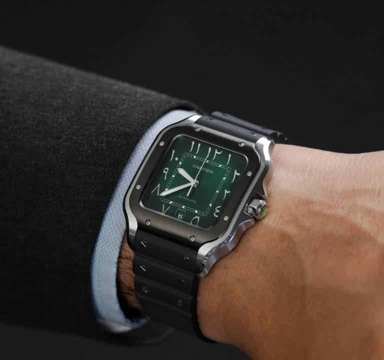 Cartiie_r Santos Automatic black green arabic