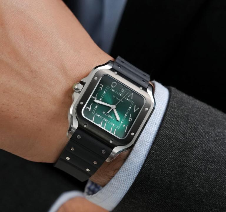 Cartiie_r Santos Automatic black green arabic