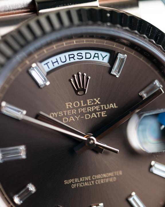 Rolee_x Oyster Perpetual Day Date 40 Battery Copper-Brown
