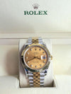Rolee_x Oyster Perpetual Date Just 2Ton-Gold-Gold Diamond