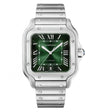 Cartiie_r Santos Automatic silver green