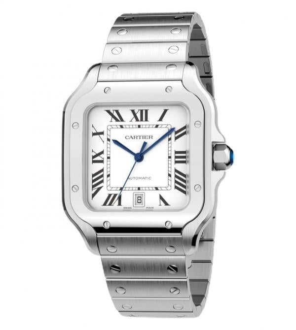Cartiie_r Santos Automatic Silver-White