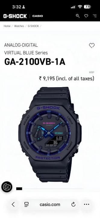 Casio g shock ga2100 Rainbow